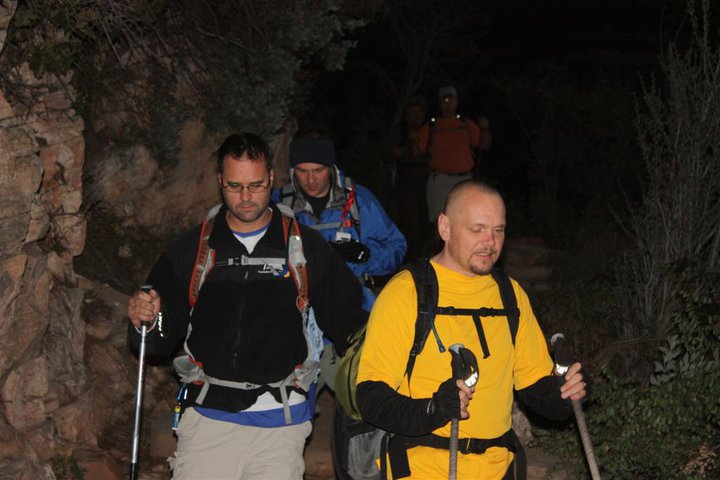 Sensei, Greg and Cat hiking